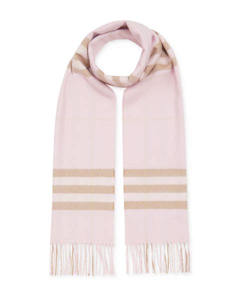 burberry pink scarf cashmere|burberry alabaster pink check cashmere.